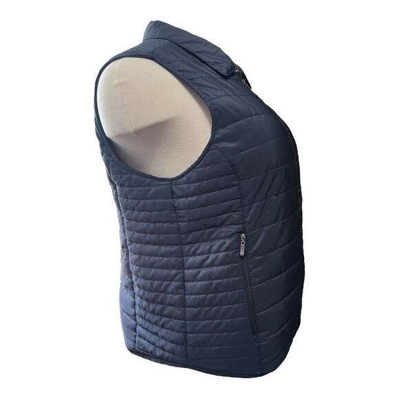 DB Dress Barn Blue Navy Quilted Puffer Vest 3XL - Picture 3 of 7